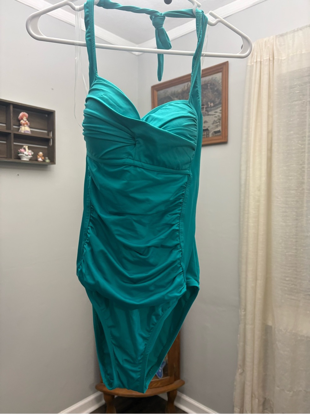 Liz Claiborne Teal One-Piece Swimsuit